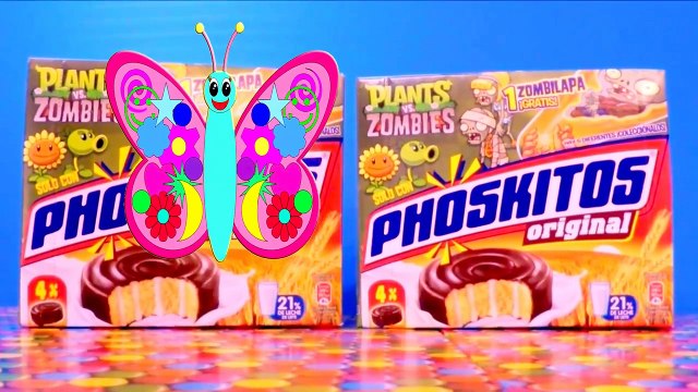 Plants vs zombies cajas sorpresa con juguetes de plantas contra zombies de regalos de phoskitos 2016