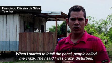 Rural Amazon teacher builds solar power system for school