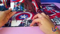 Let´s Play with Civil War Puzzle and Stickers - Captain America vs Iron Man - Avengers Rompecabezas