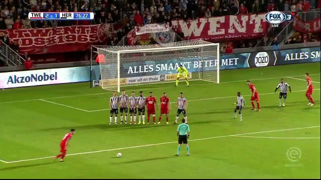 Danny Holla Goal FC Twente 2-1 Heracles Almelo - Holland Eredivisie - 29.09.2017