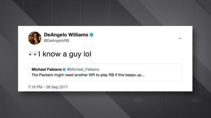 DeAngelo Williams told Packers he's available if they need an RB