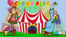 Un divertimento a colorare con Clown Alex disegni di cartone animato Peppa Pig per piccoli