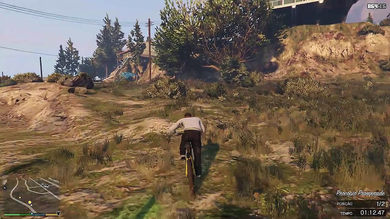 GTA V Extra Franklin no Triatlon Contra uma Mulher