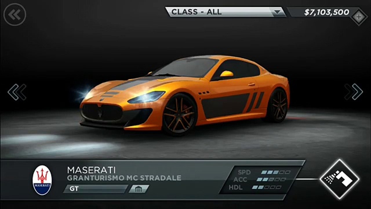 ALL CARS - Need For Speed Most Wanted iOS