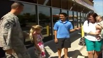 Army Soldier Returns Home From Iraq Early, Surprises Family