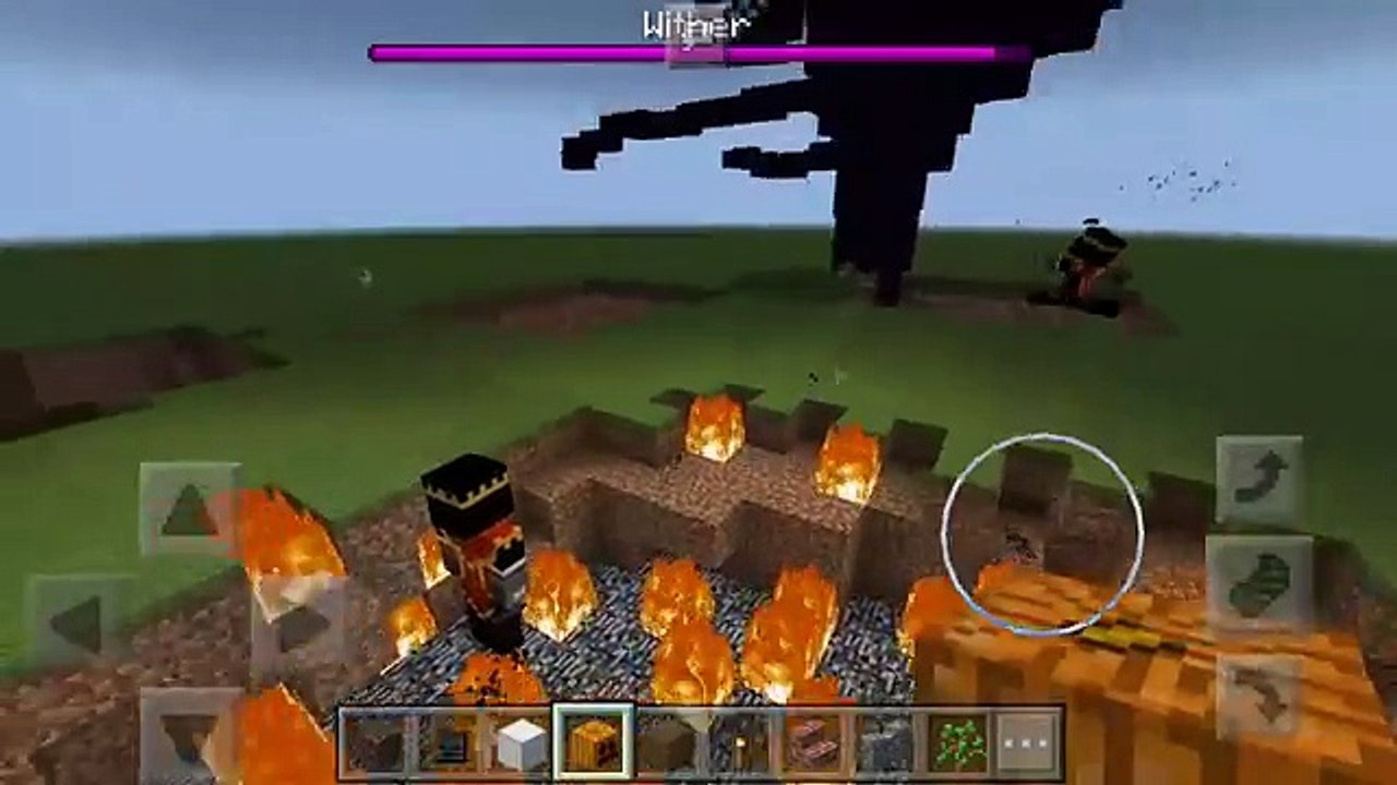 What Happens When You Spawn the Wither Storm & End King Boss in Minecraft PE?