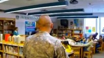 Soldier Surprises Daughter with Reunion at School
