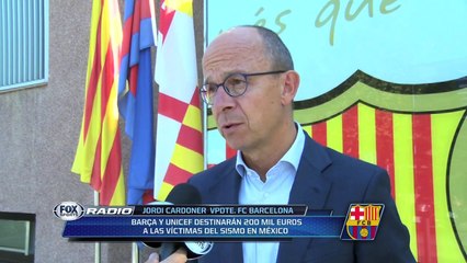 Barcelona y Unicef envían ayuda a México