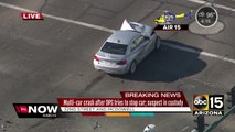 Multi-car crash in Phoenix; suspect in custody