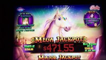 *NEW* SUPER BIG WIN! * UNICORN RICHES | Mega Jackpot Progressive WIN! Slot Machine Bonus (Bally)