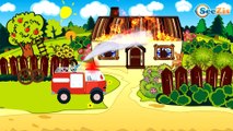 The White Ambulance hurry to the rescue | Service & Emergency Vehicles Cartoons for children