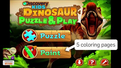 Discovery Kids Dinosaur Puzzle & Play by Cupcake Digital - video review/walkthrough