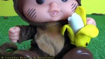 Cascão Macaquinho - Turma da Mônica Bichinhos - Banana de Massinha de Modelar Play-Doh Brinquedos