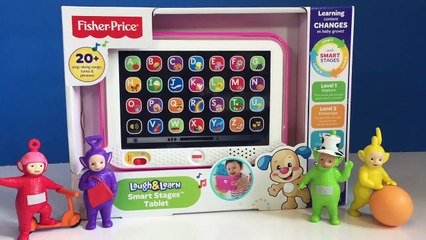 FISHER PRICE Laugh & Learn Smart Stages Alphabet TABLET Opening with TELETUBBIES TOYS!