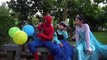 Giant Lollipop Surprise Spiderman Gift For Elsa Anna Hulk - Kẹo mút khổng lồ 7 màu cầu vồng MN Toys