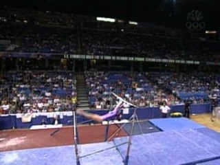 Kristal Uzelac - Uneven Bars - 2002 U.S. Gymnastics Championships - Women - Day 2