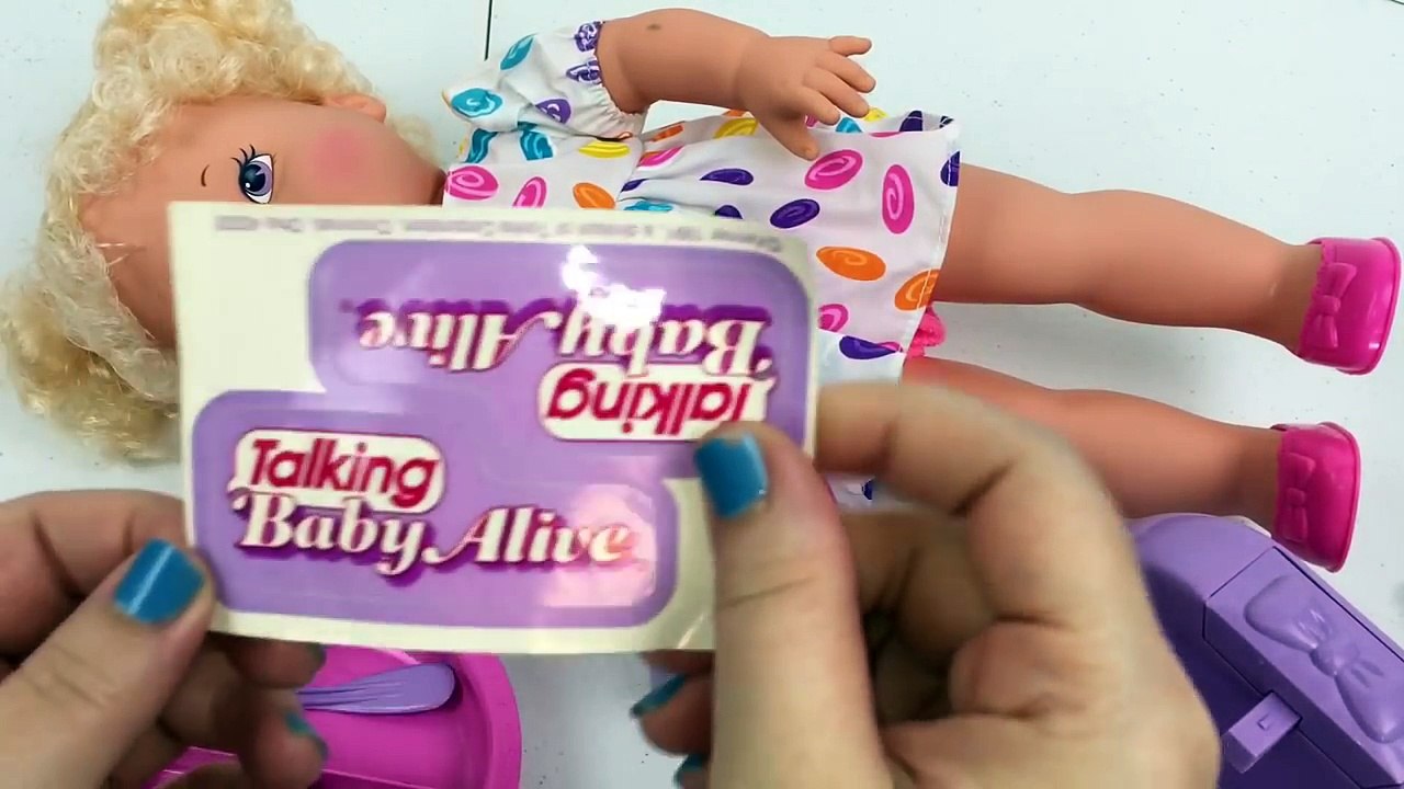 Vintage 1992 My Talking Baby Alive Potty Training Doll Feeding and Name Reveal