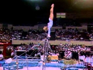 Amanda Borden - Uneven Bars - 1993 Hilton Gymnastics Challenge