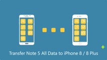 Transfer Data from Samsung Galaxy Note 5 to iPhone 8 / 8 Plus