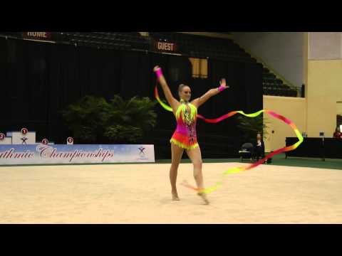 Audrey Whitaker - Ribbon Finals - 2013 U.S. Rhythmic Championships