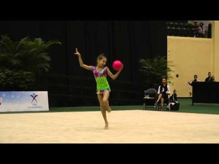 Natalie Bourand - Ball - All Around Final - 2013 U.S. Rhythmic Championships