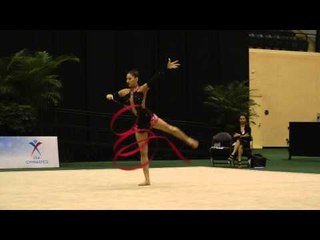 Aliya Protto - Ribbon - All Around Final - 2013 U.S. Rhythmic Championship