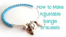 How to Make Adjustable Wire Bracelets - DIY Adjustable Bangle Bracelet Tutorial