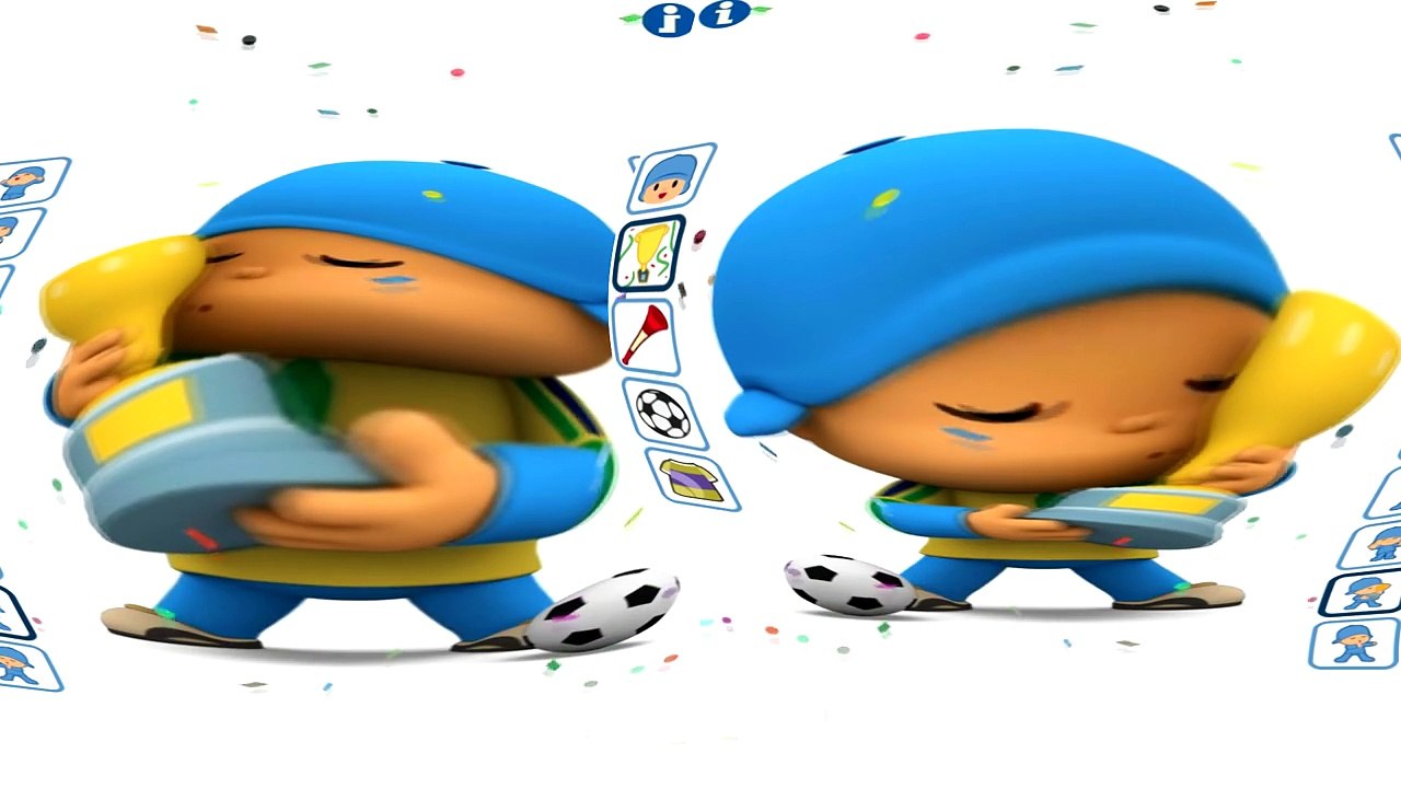 Talking Pocoyo Learn Play Football Funny Videos 2016