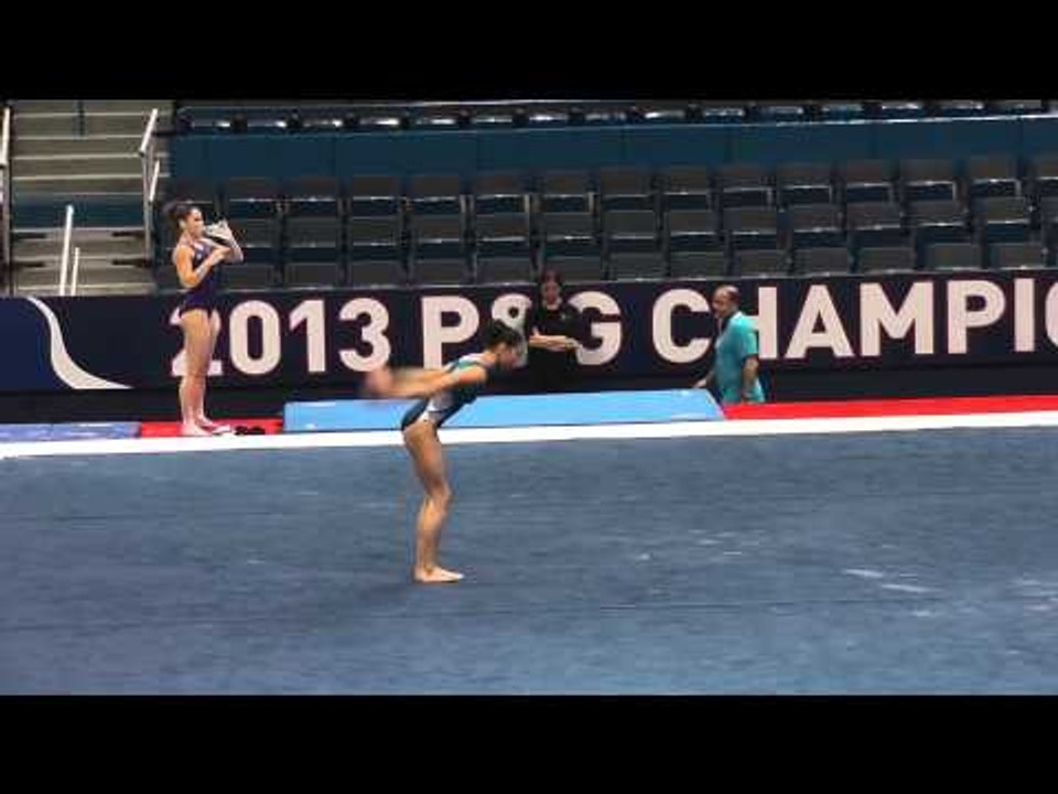 Kyla Ross - Floor - 2013 P&G Gymnastics Championships Podium Training