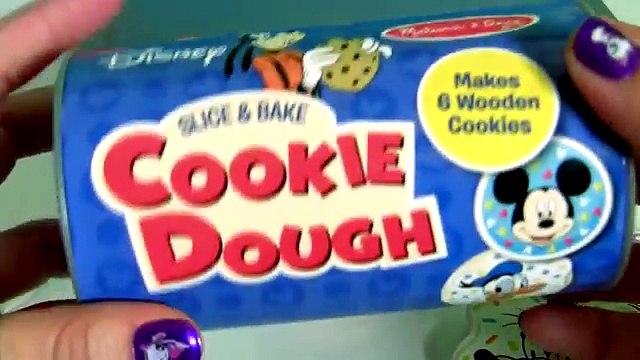 Bake Cookies with Play Doh Mickey Mouse Clubhouse Wooden Velcro Cookie Dough Baking Set Set for Kids