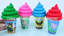 LEARN COLORS PLAYDOH ICE CREAM PAW PATROL PIG GEORGE FROZEN BEST LEARNING COLORS FOR CHILDREN