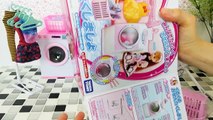Barbie bebek çamaşır makinesi; Kraliçe elsa bebek pil işletilen çamaşır makinesi oyuncak