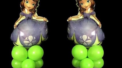 Sofia The First Balloon Column - Balloon Decoration Tutorial