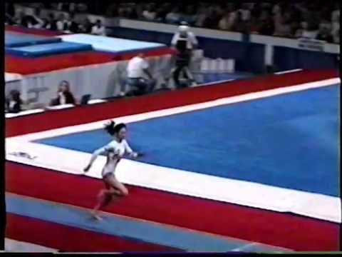 Amy Chow - Compulsory Vault - 1996 Olympic Trials