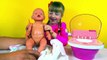 Кукла Беби Борн на унитазе Играем детским интерактивным туалетиком poops & peeps on Toilet toy