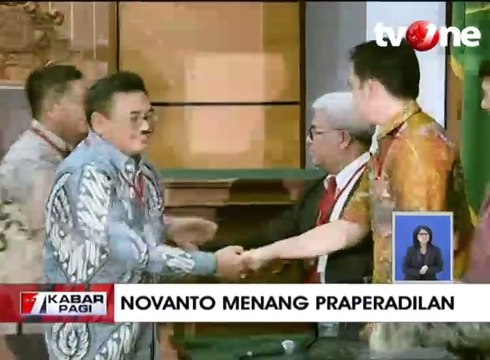 Hakim Menangkan Setya Novanto Dalam Sidang Praperadilan