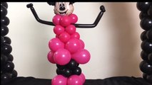 Table Top Minnie Mouse Balloon Decoration Tutorial