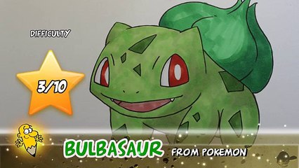 How to draw Bulbasaur [Pokemon] drawing tutorial