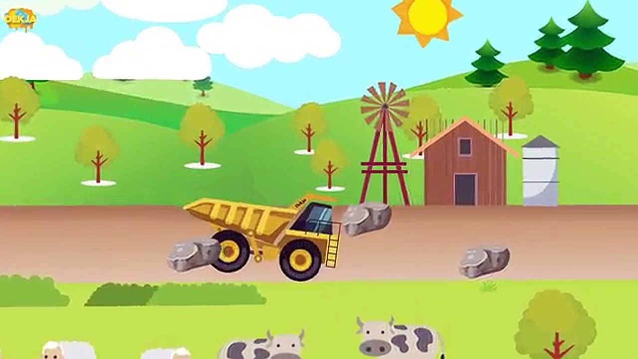 เพลงเด็ก ABC การ์ตูนรถดั้ม | ABC Song And Dump Truck