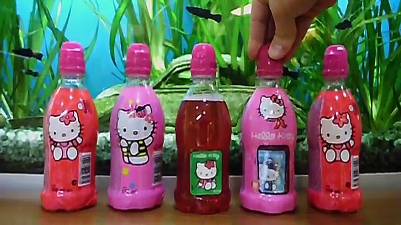 5 Hello Kitty Surprise Drinks with Rare 3D Stickers Collection Part 1 ハローキティ