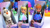 Queen ELSA Princess Anna Olaf Snowman Disney Mini Frozen Movie Dolls Toddler Toy Review Unboxing