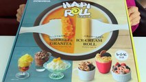 Homemade Ice Cream Rolls Maker Hapiroll Vanilla & Colorful【Cooking Toy】