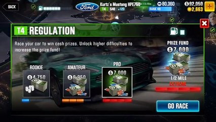 CSR Racing 2 Tune for T4 Kurtz Mustang HPE750
