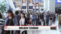 Incheon Int'l Airport sees highest number of travelers for Chuseok holiday