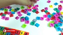 Learn ABC THE ALPHABET with cute squishy alphabet squares. Lets play kids.