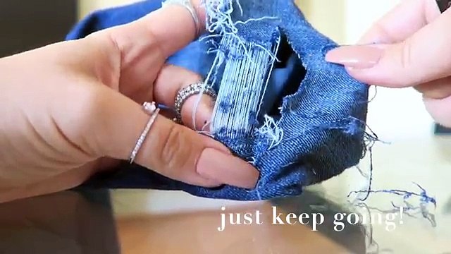 DIY RIPPED JEANS