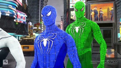 THE HULK VS SPIDERMAN ARMY - SPIDER-MAN, GREEN SPIDERMAN, BLUE SPIDERMAN, ORANGE SPIDERMAN VS HULK