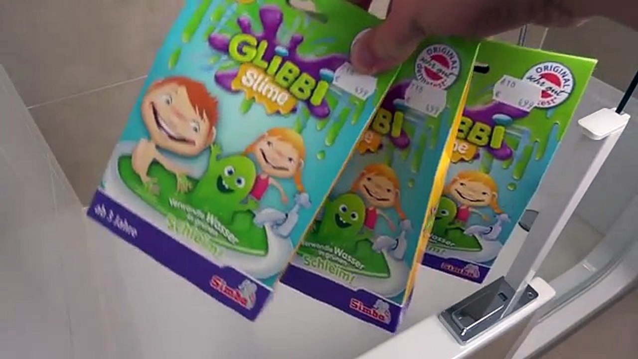 BADEWANNE ist VOLL! 200 Liter GLIBBI SLIME! Schleim Experiment KinderSpielzeugTruhe