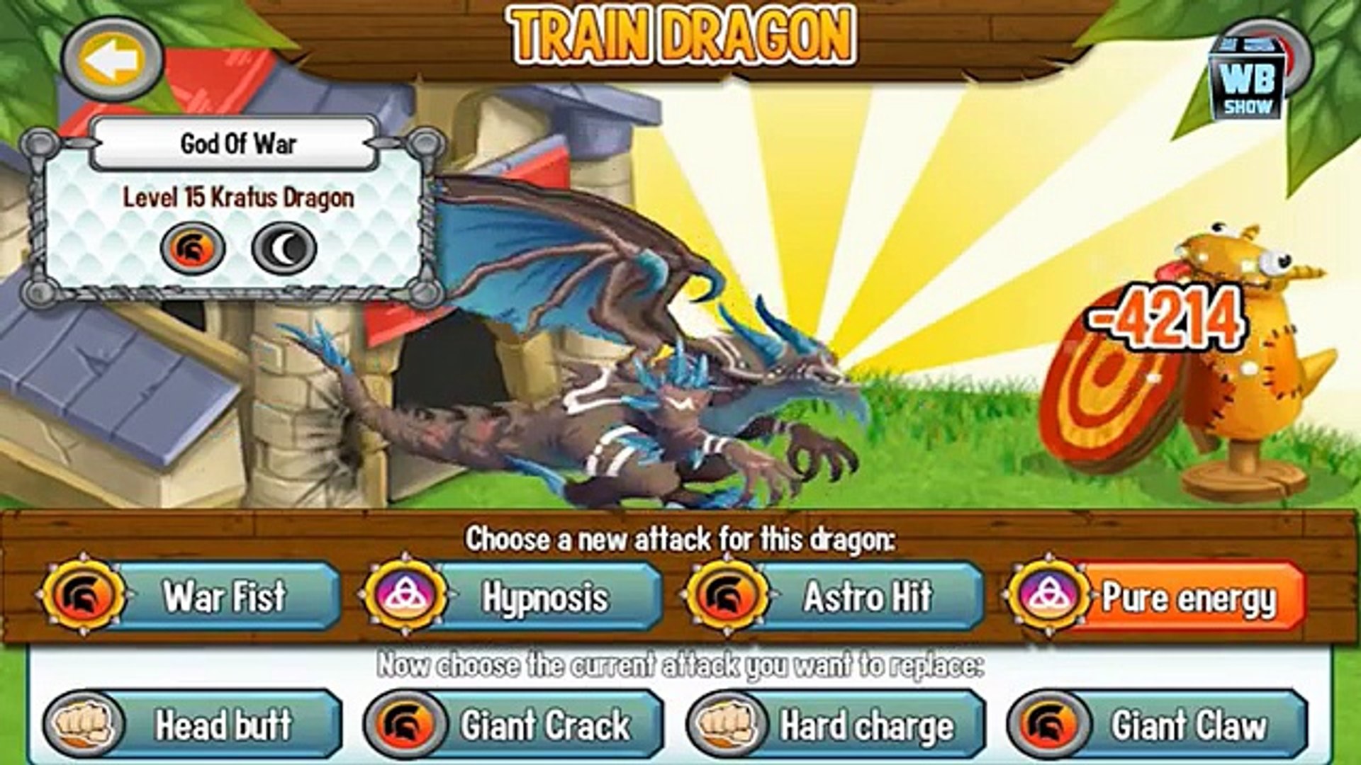 Dragon City Kratus Dragon Battle Skills