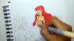 Drawing Ariel the Little Mermaid - Copic Markers speed paint